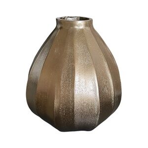 Brass Calabaza Vase New.